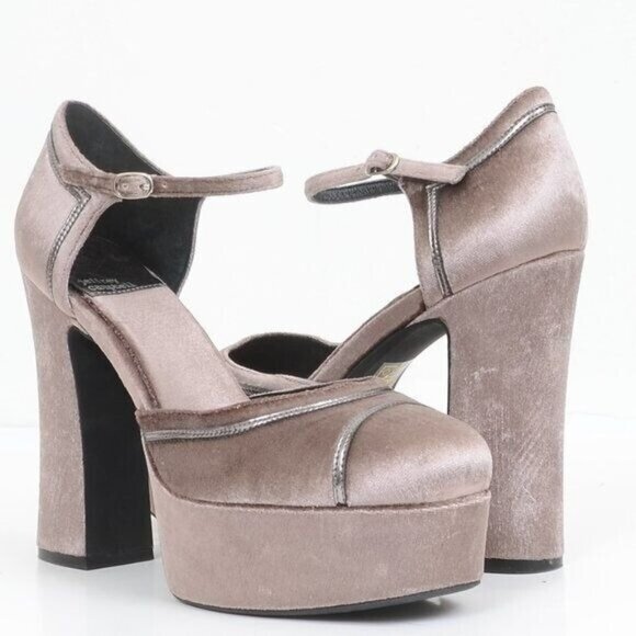 Jeffrey Campbell Low Down Platform Pump Chunky High Heels Size 9.5 - Picture 1 of 9